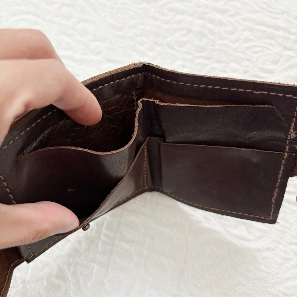 SOULcraft Goods Rustic Leather Snap Folding Wallet